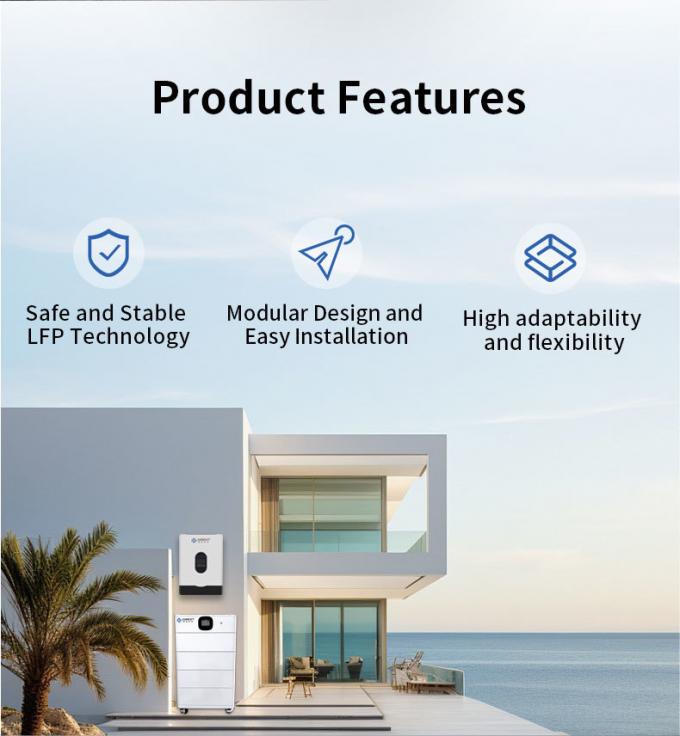 IEC 51.2V wall mount lifepo4 battery 200Ah 10.24KWh Telecom Back up Bank Li Ion Server Rack 1