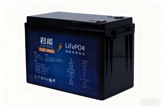 12.8V 200AH LiFePO4 Lithium Battery with Bluetooth BMS and Metal Casing for Solar Systems