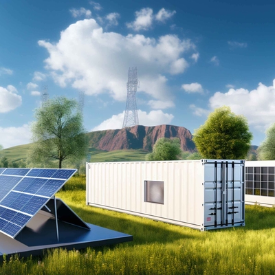 RAL7035 BESS Container Industrial Battery Storage Container CE