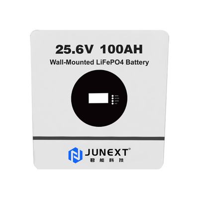 24V 25.6V LiFePO4 Wall Mounted Battery 100Ah Home Solar Energy Storage Battery System