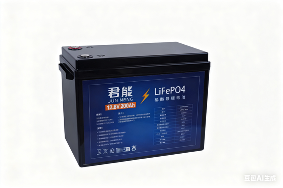 12.8 Volt 200Ah LiFePO4 Deep Cycle Battery with -20-65°C Range for Marine & Fishing Lead Acid Replacement