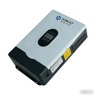 Junextpower Hybrid Solar Storage Inverter Touchable Screen 6.2KW 6200W Dual AC 2.0 Peak Power Support Single Phase 220vac Parallel